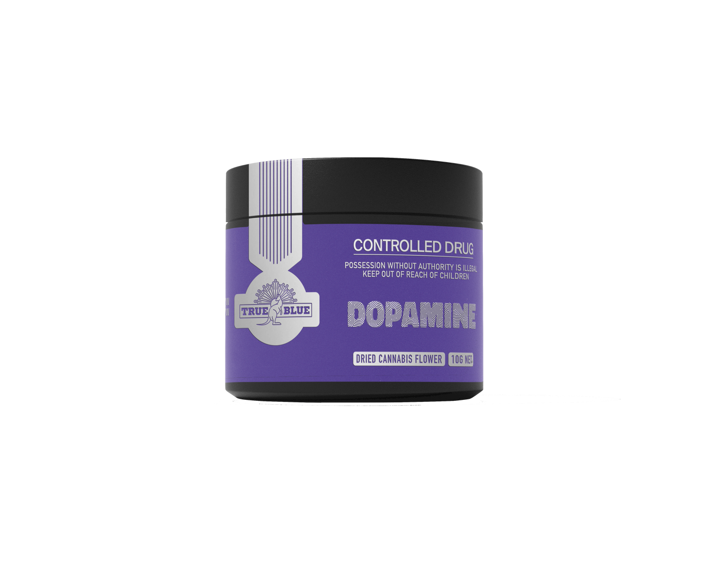 True Blue Dopamine THC 25% 10g Jar