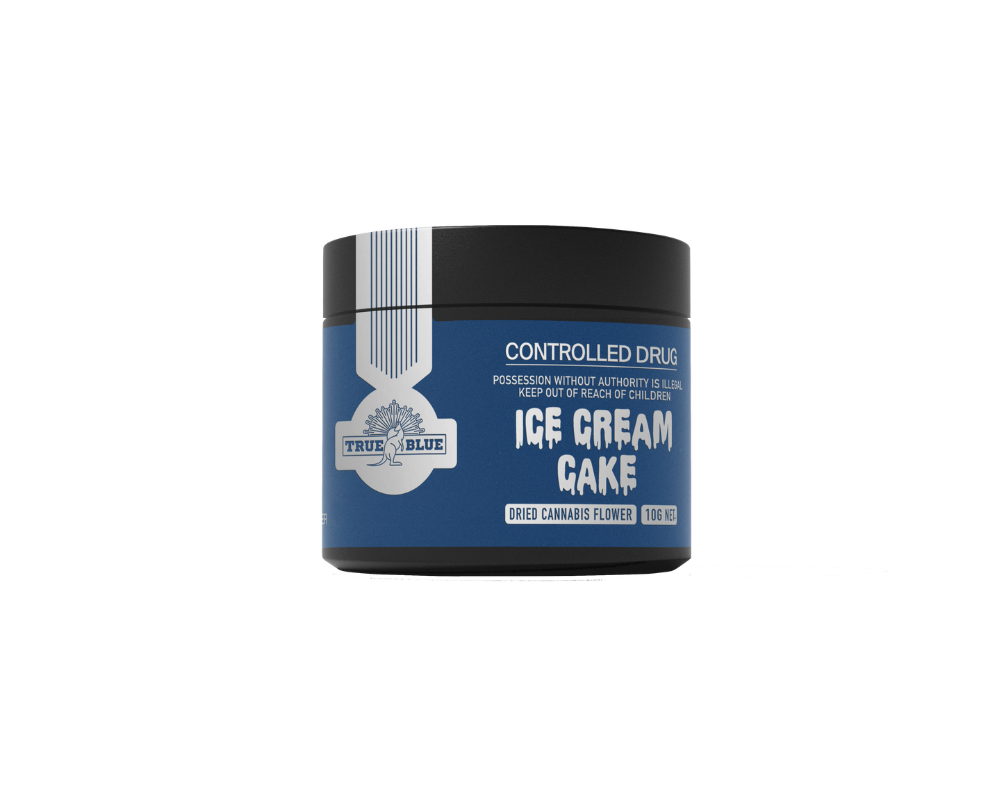 True Blue Ice Cream Cake 28% THC 10g Jar