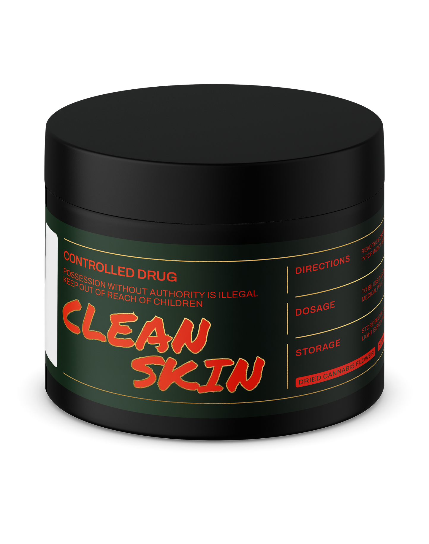 Clean Skin Earthquake THC 22% 10g Jar Rays ANTIDOTE