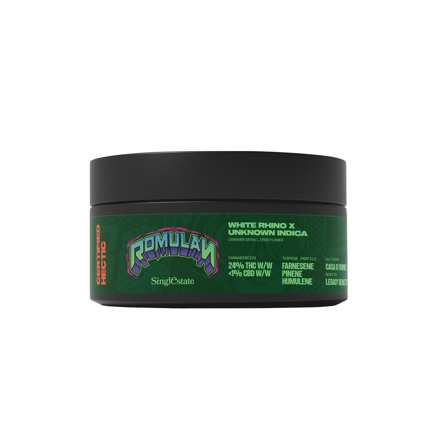 Single Estate Romulan 24% THC 10g Jar