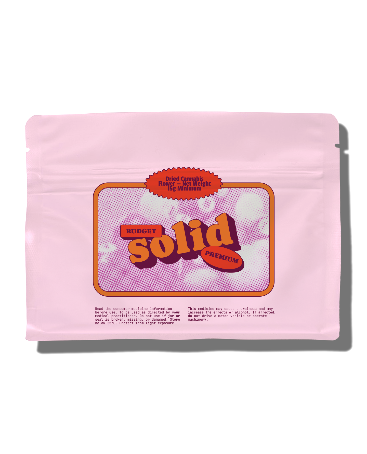 SOLID - 28 UP THC 28% 15g Mylar Bag