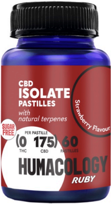 Humacology 0:175 CBD Isolate "RUBY" pastilles - 60 units