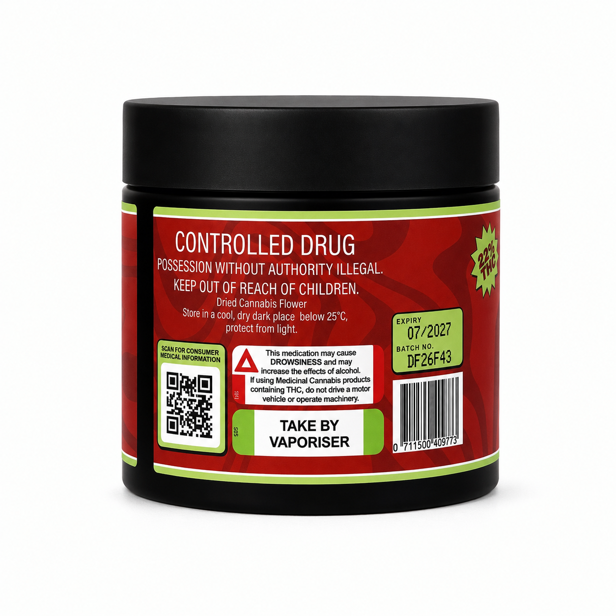 Howdy Udderly LCG THC 22% 15g Jar