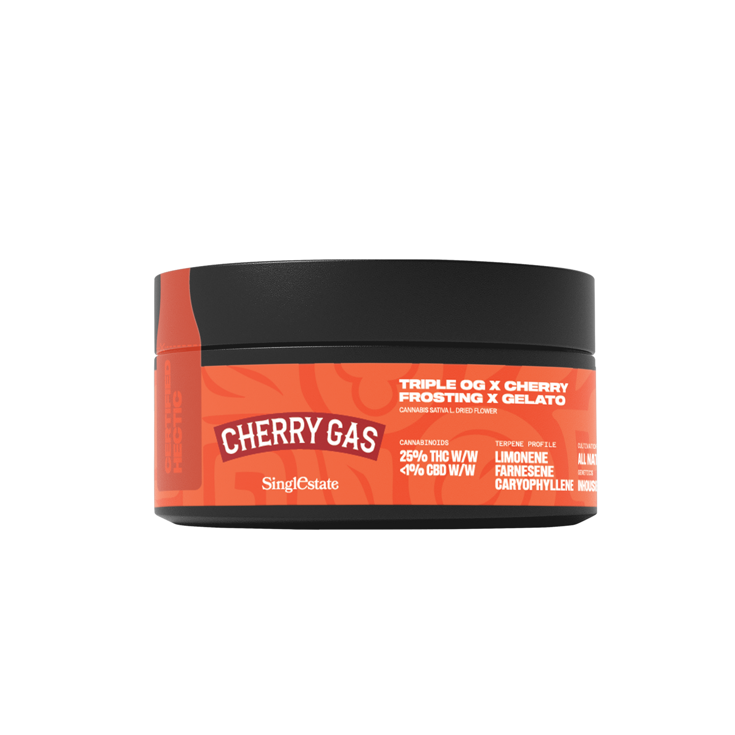 Single Estate CHERRY GAS 25% THC 10g Jar (Rays Antidote)