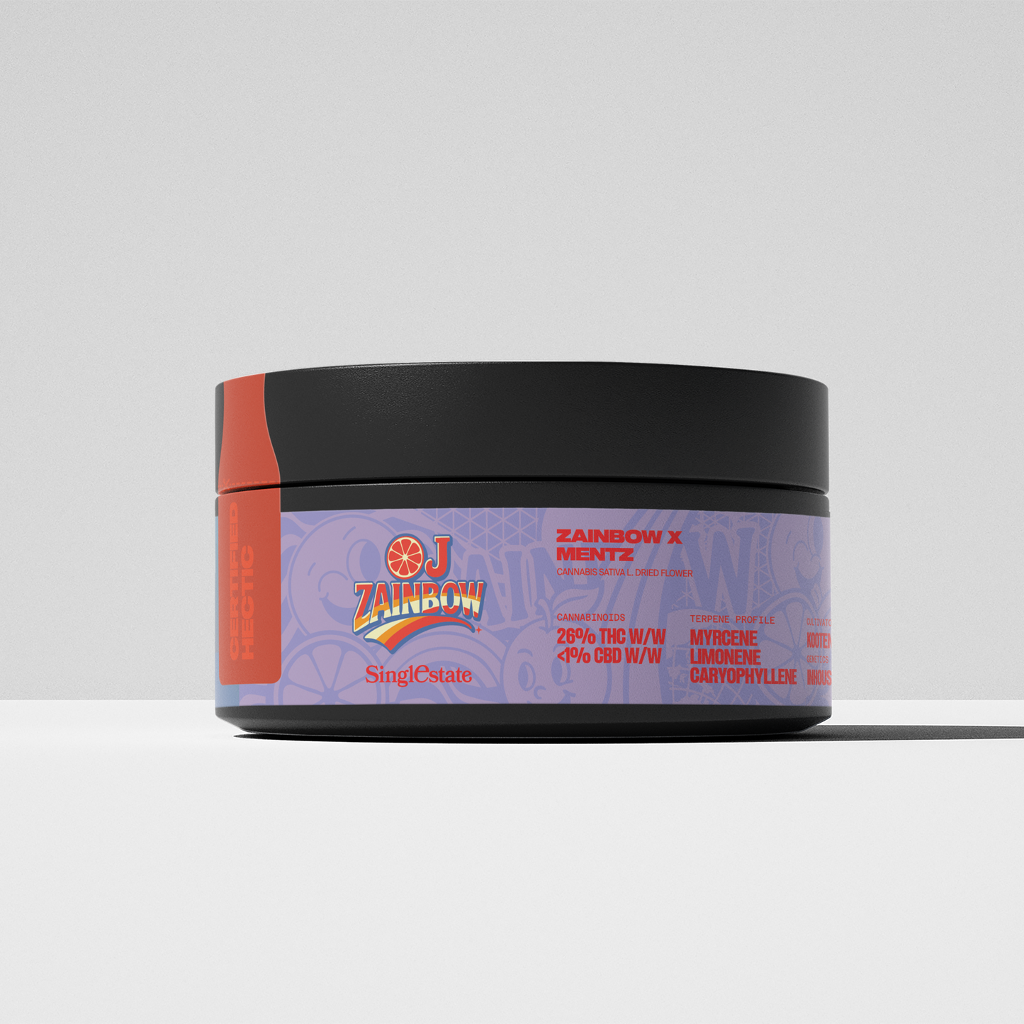 Single Estate OJ ZAINBOW 25% THC 10g Jar (Rays Antidote)