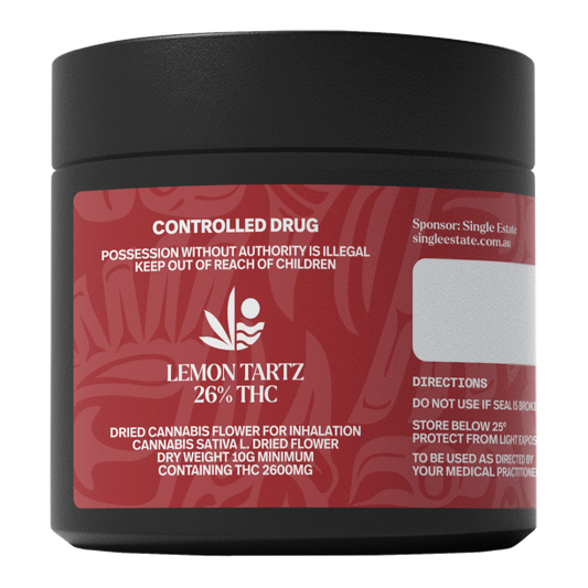 All Nations Lemon Tartz THC 26% 10g Jar