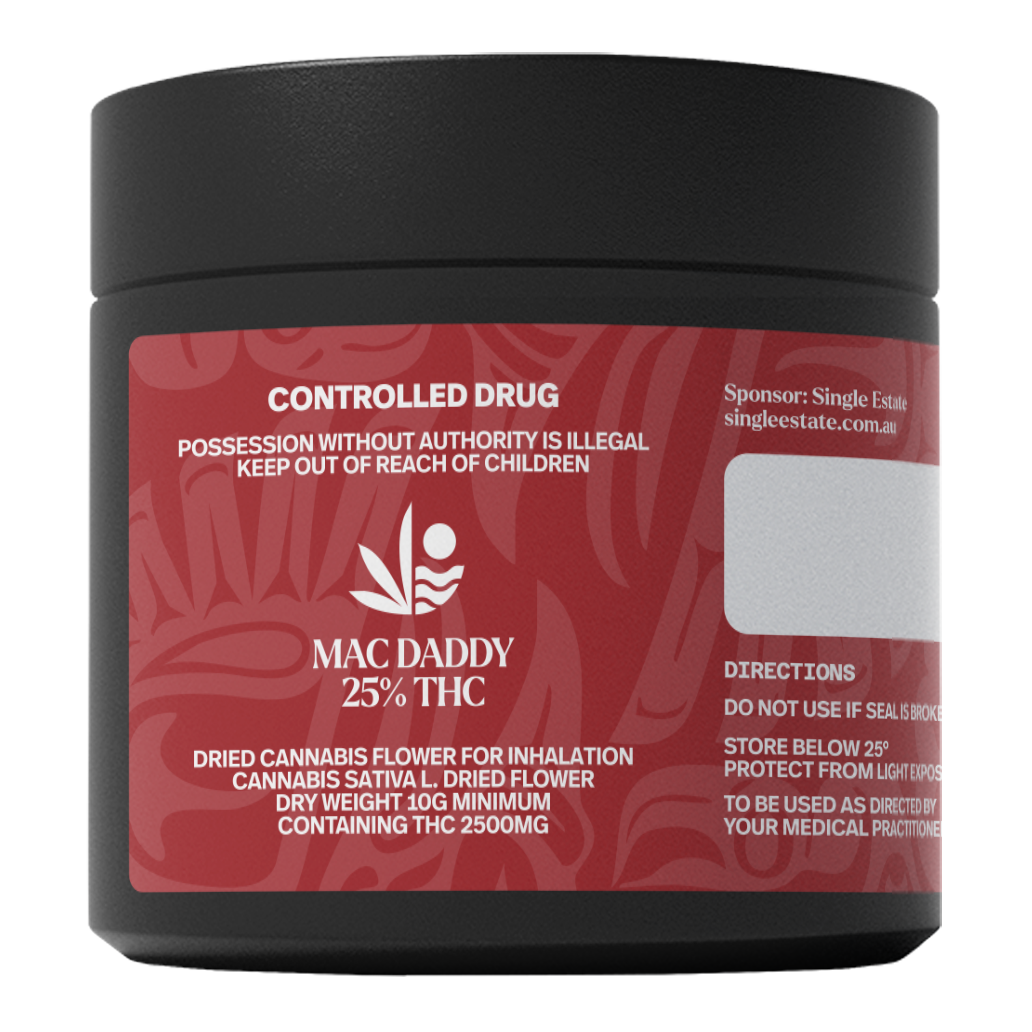 All Nations Mac Daddy THC 25% 10g Jar