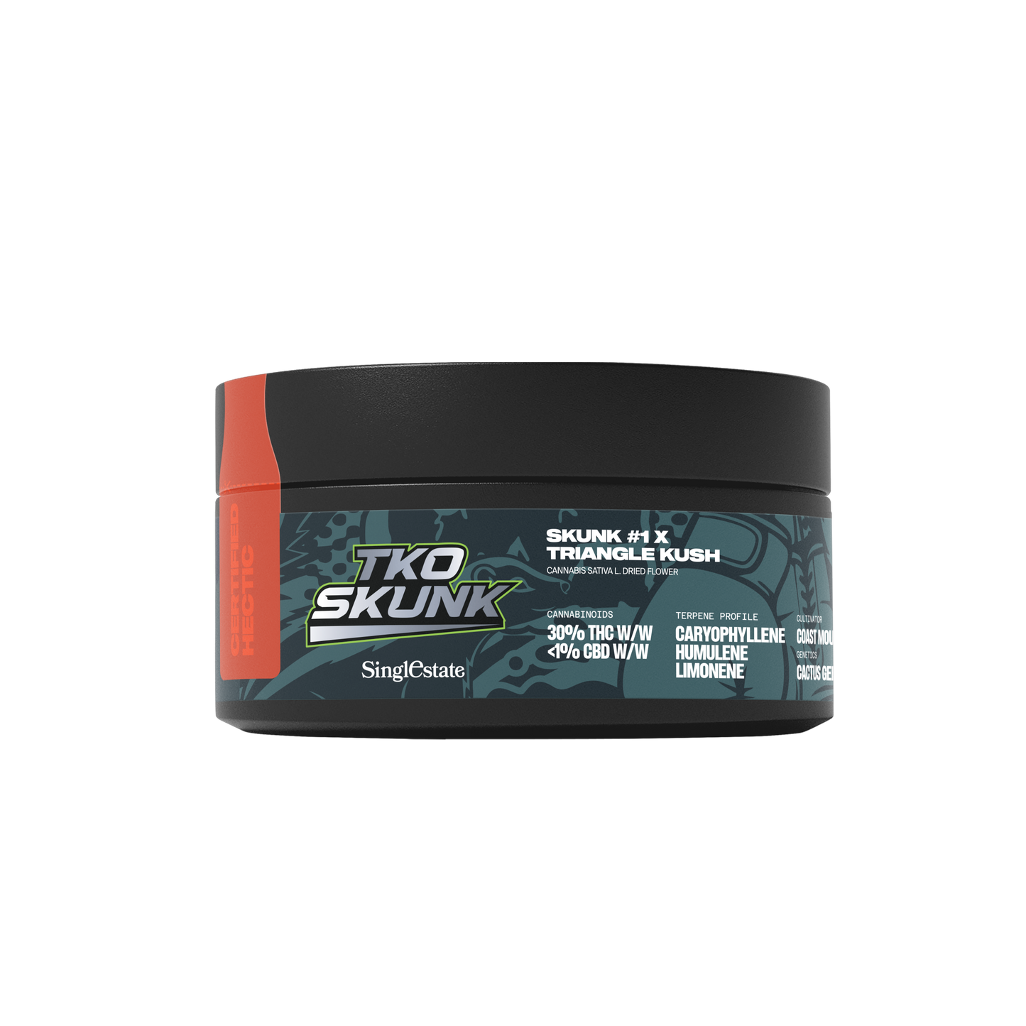 Single Estate - TKO SKUNK 30% THC 10g Jar (Rays Antidote)
