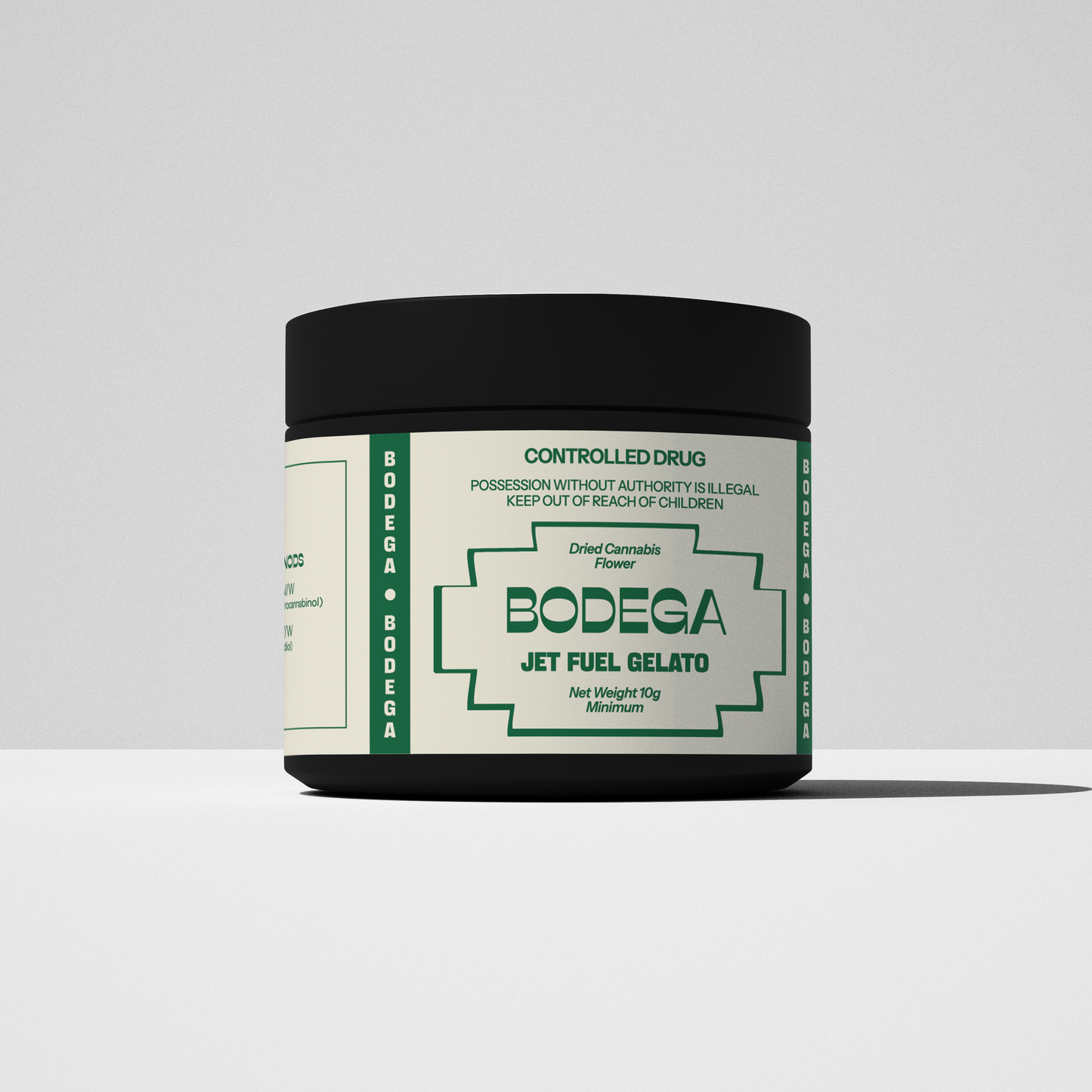 Bodega Jet Fuel Gelato THC 20% 10g Jar