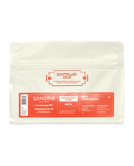 SANGRIA - Godfather OG - Indica 15g Mylar Bag
