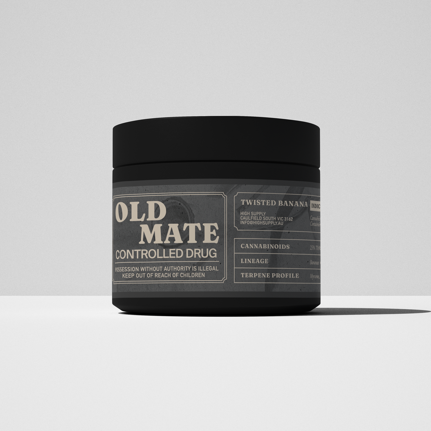Old Mate Twisted Banana 25% THC 10g Jar