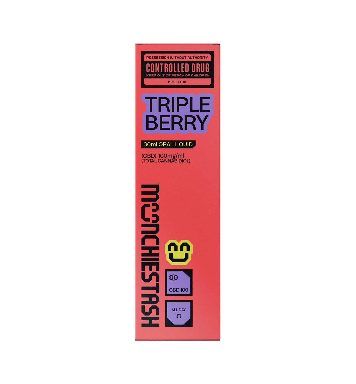 Muchiestash Triple Berry CBD 100 mg/mL 30 mL Oil