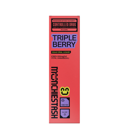 Muchiestash Triple Berry CBD 100 mg/mL 30 mL Oil