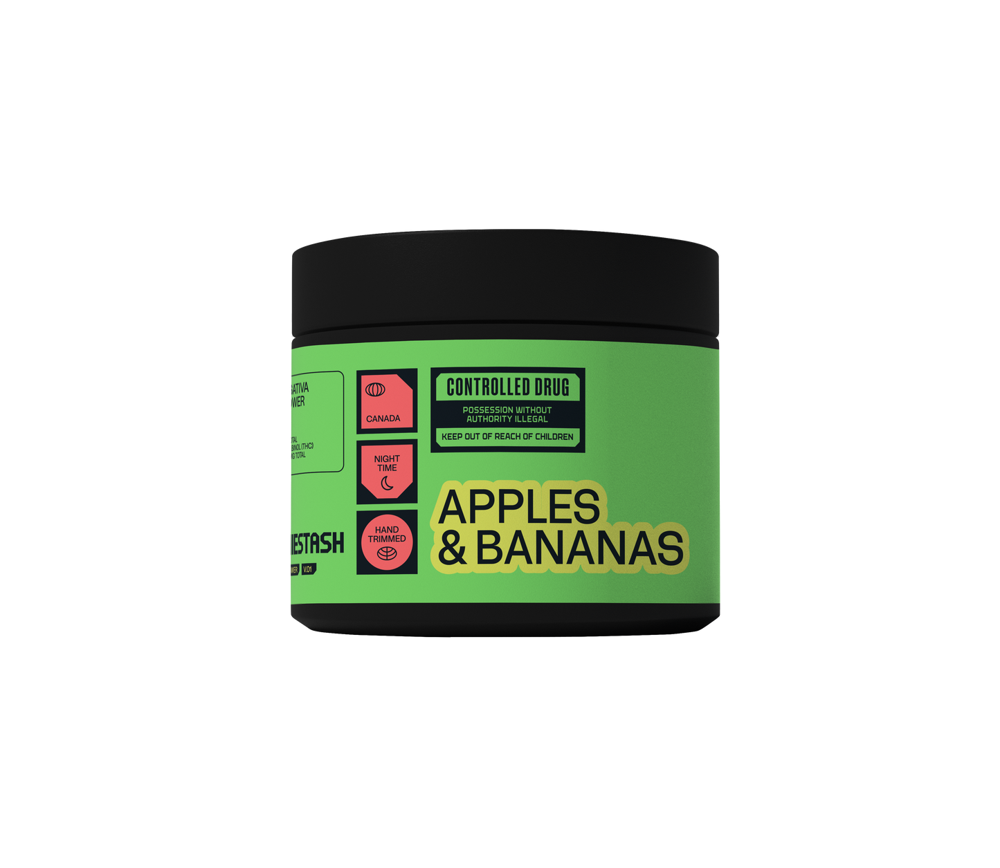 Munchiestash Apples & Bananas THC 25% 10g Jar