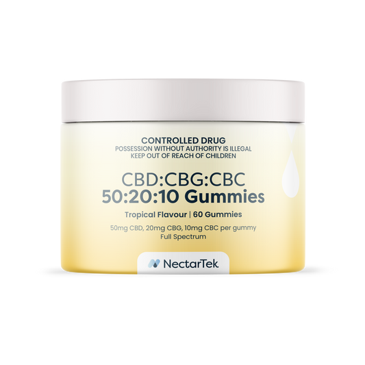 NectarTek CBD:CBG:CBC 50:20:10 Gummies