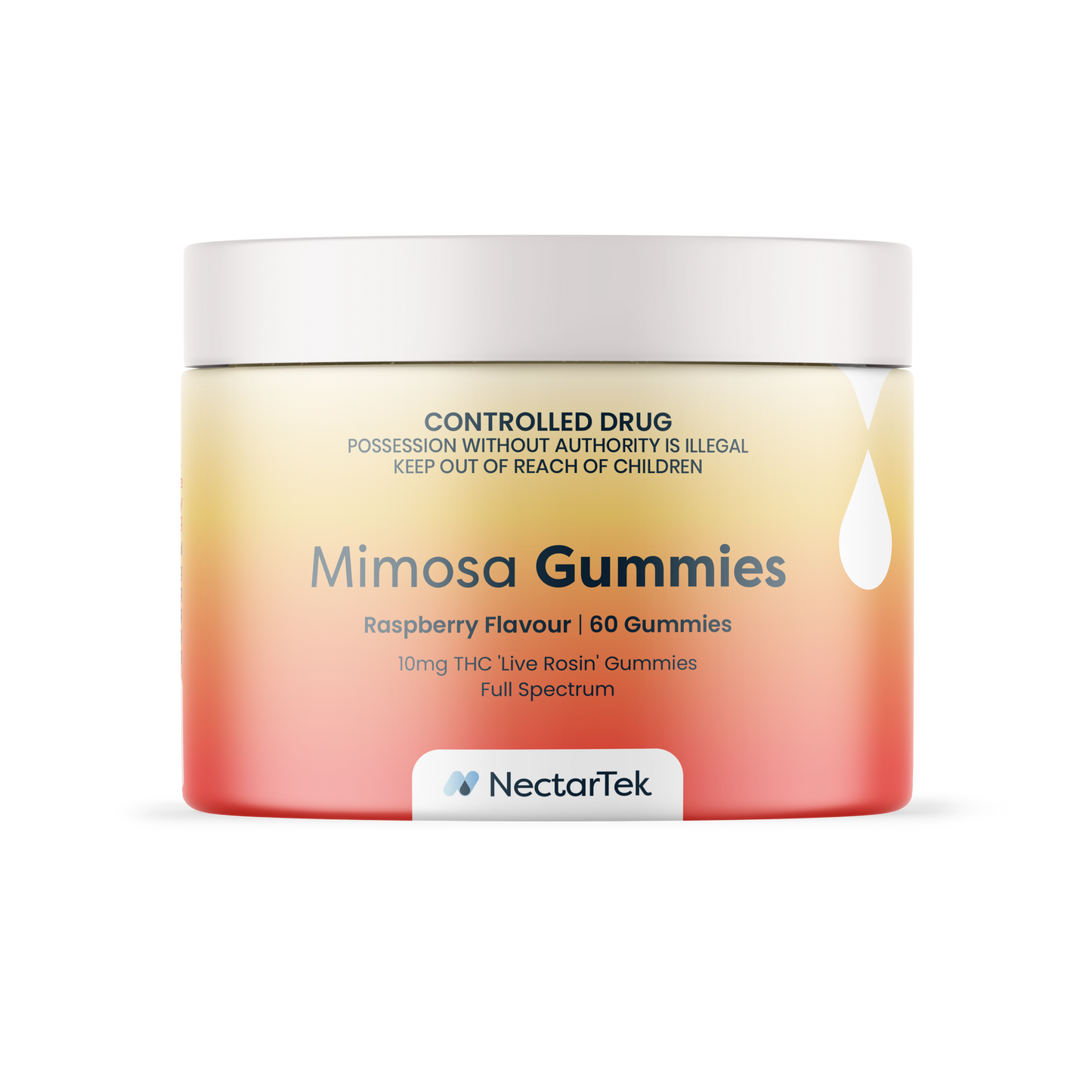 NectarTek Mimosa Live Rosin Gummies 10mg THC
