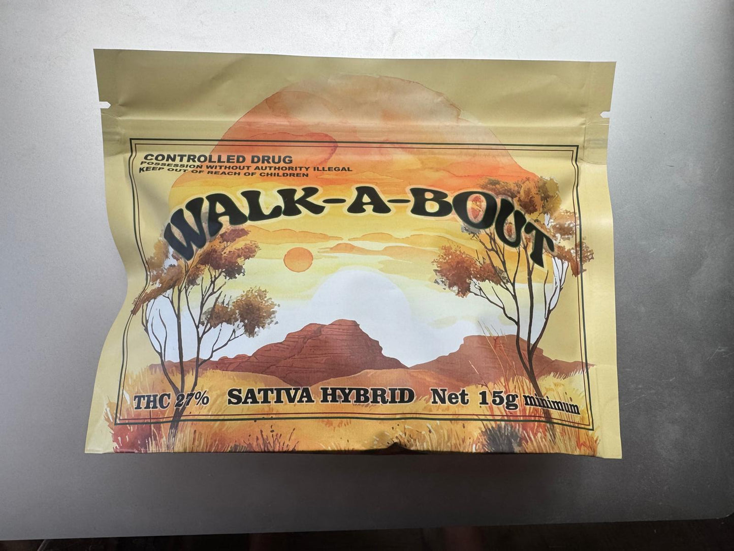 Walk-A-Bout THC 27% 15 g flower
