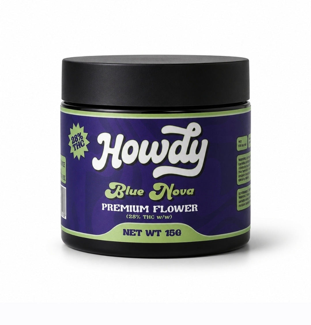 Howdy Blue Nova THC 28% 15g Jar