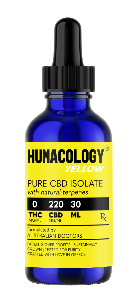 Humacology 0:220 CBD Isolate "YELLOW" Oil - 30mls