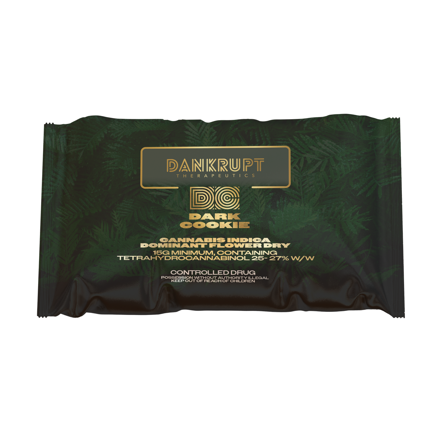 Dankrupt Dark Cookie 29% THC 15g Mylar Bag
