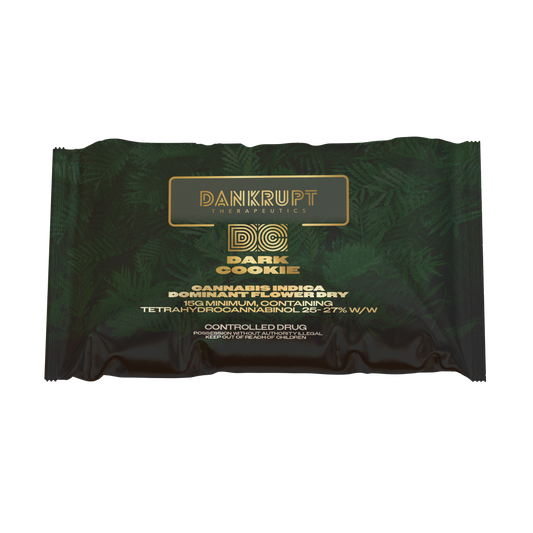 Dankrupt Dark Cookie 29% THC 15g Mylar Bag