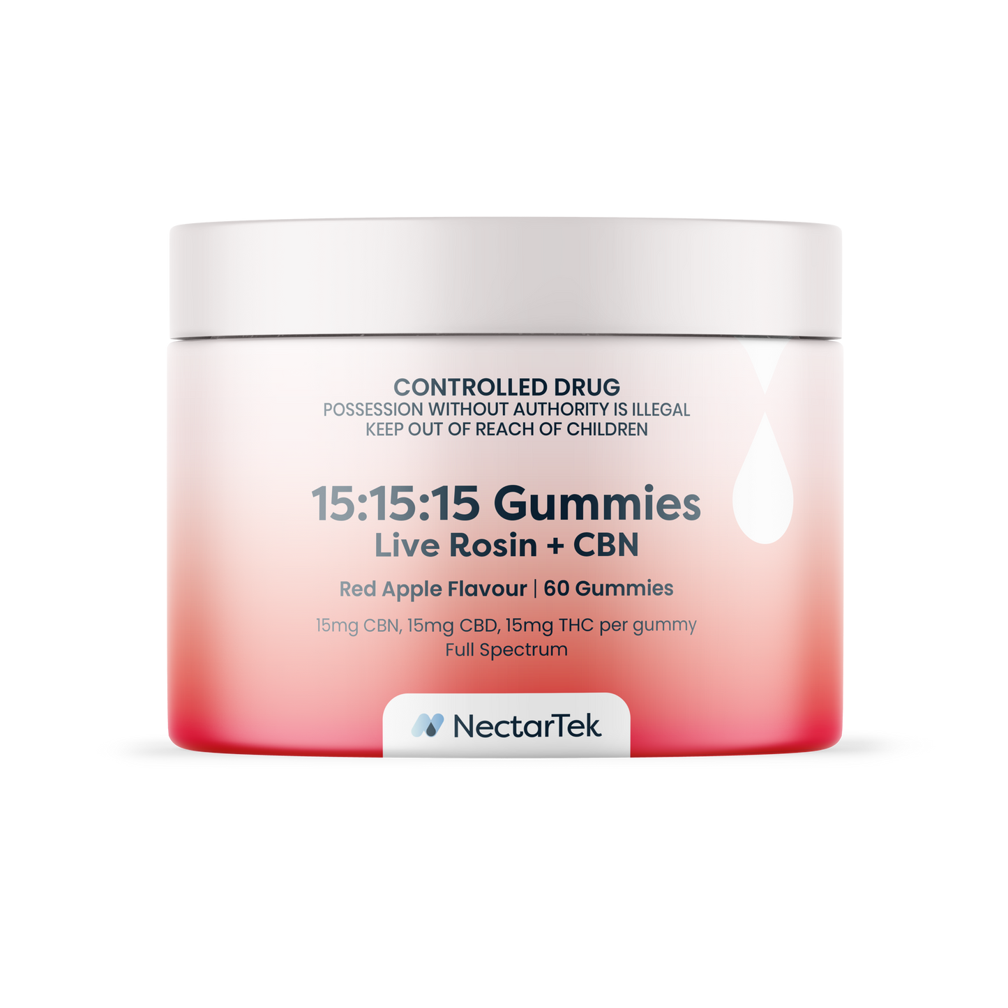 NectarTek 15:15:15 Live Rosin + CBN Gummies