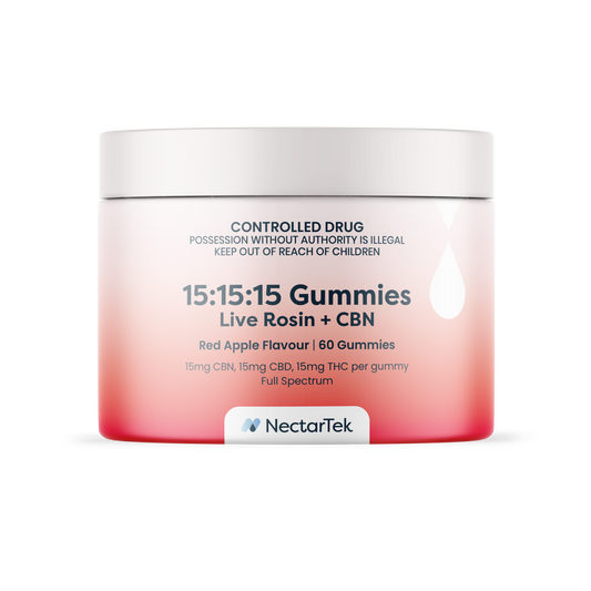 NectarTek 15:15:15 Live Rosin + CBN Gummies